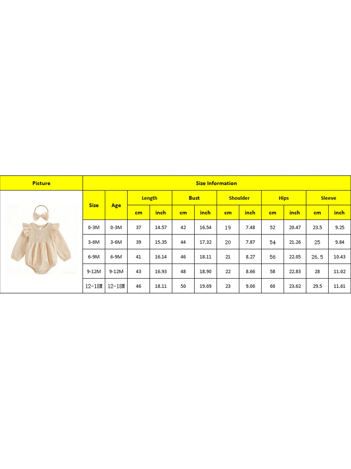 Crew Neck Romper Long Sleeve Crew Infant-Girl-Outfit Outfit Set Pcs Romper Headband 2 Pcs Infant