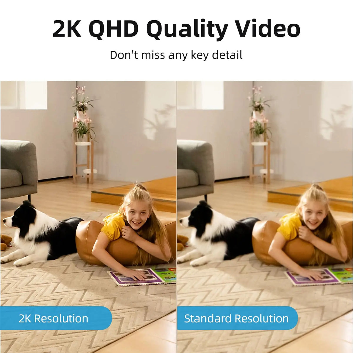 Renewed 2/3/4 pcs AOSU 3MP 5G/2.4GHz Baby Monitor Security Camera Indoor 6X Zoom 2-Way Audio Surveillance CCTV Cam Work with Alex