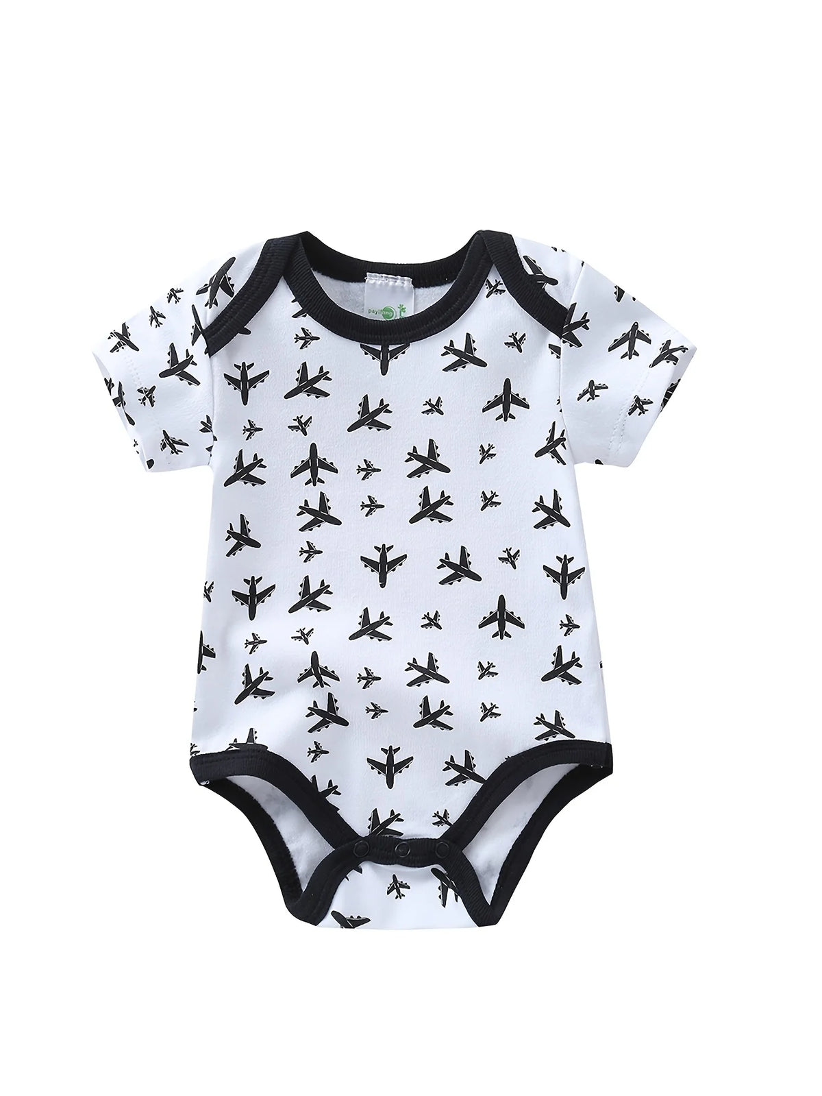 5pcs Baby Boy Short Sleeve Triangle Rompers, Infant Jumpsuits, Newborn Essential Outfits, Soft Breathable Casual Onesies, Bargain Price, Hospital Delivery Baby Supplies, Airplane And Gentleman Bow Tie Design, Baby Items Big D