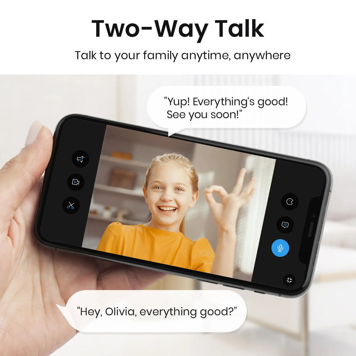 Renewed 2/3/4 pcs AOSU 3MP 5G/2.4GHz Baby Monitor Security Camera Indoor 6X Zoom 2-Way Audio Surveillance CCTV Cam Work with Alex